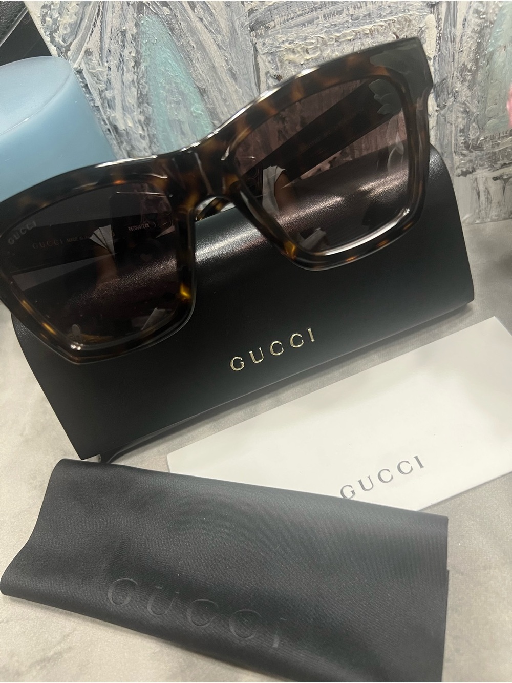 Gucci tortoise sunglasses NWOT